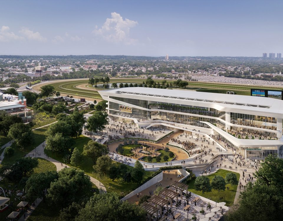 Belmont Park plans 04.3.4.24. Populous
